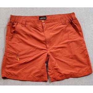 Orvis Men's Quick-Dry Orange Shorts‎ Size XXL